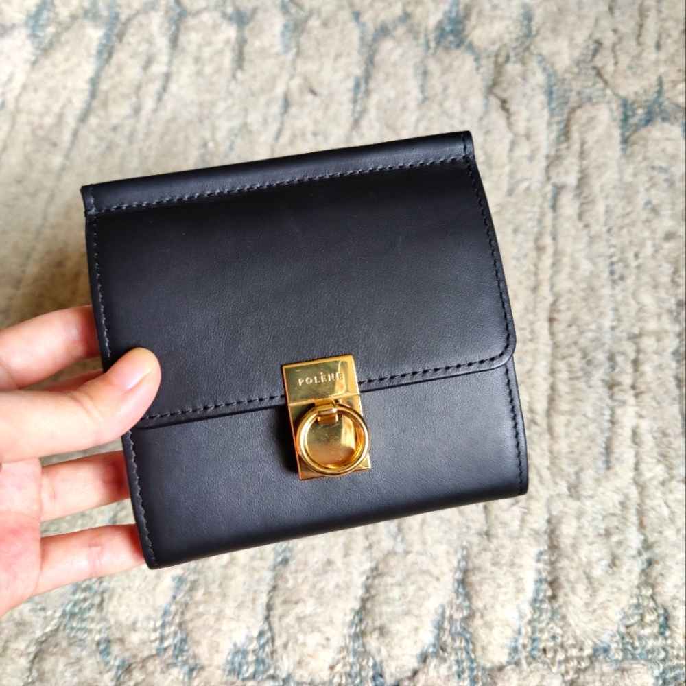 Polene Black Wallet No. 7